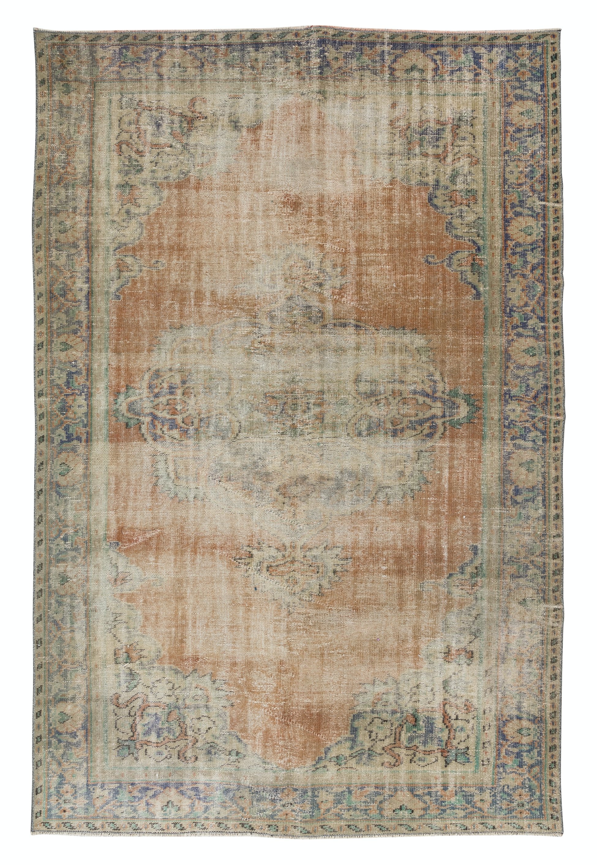 Turkish Rug, Vintage Rug, Area Carpet, newest Faded Oushak Rug, 58x86 inches Beige Rug, Handwoven Indoor Rug, Anatolian Floor Rug, 2799